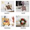 14'' Tabletop Instant Display Easel, Black Steel Table Top Easels for Display, Tripod for Canvas, Paintings, Signs, Posters